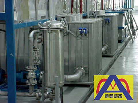 Pretreatment equipment tank system